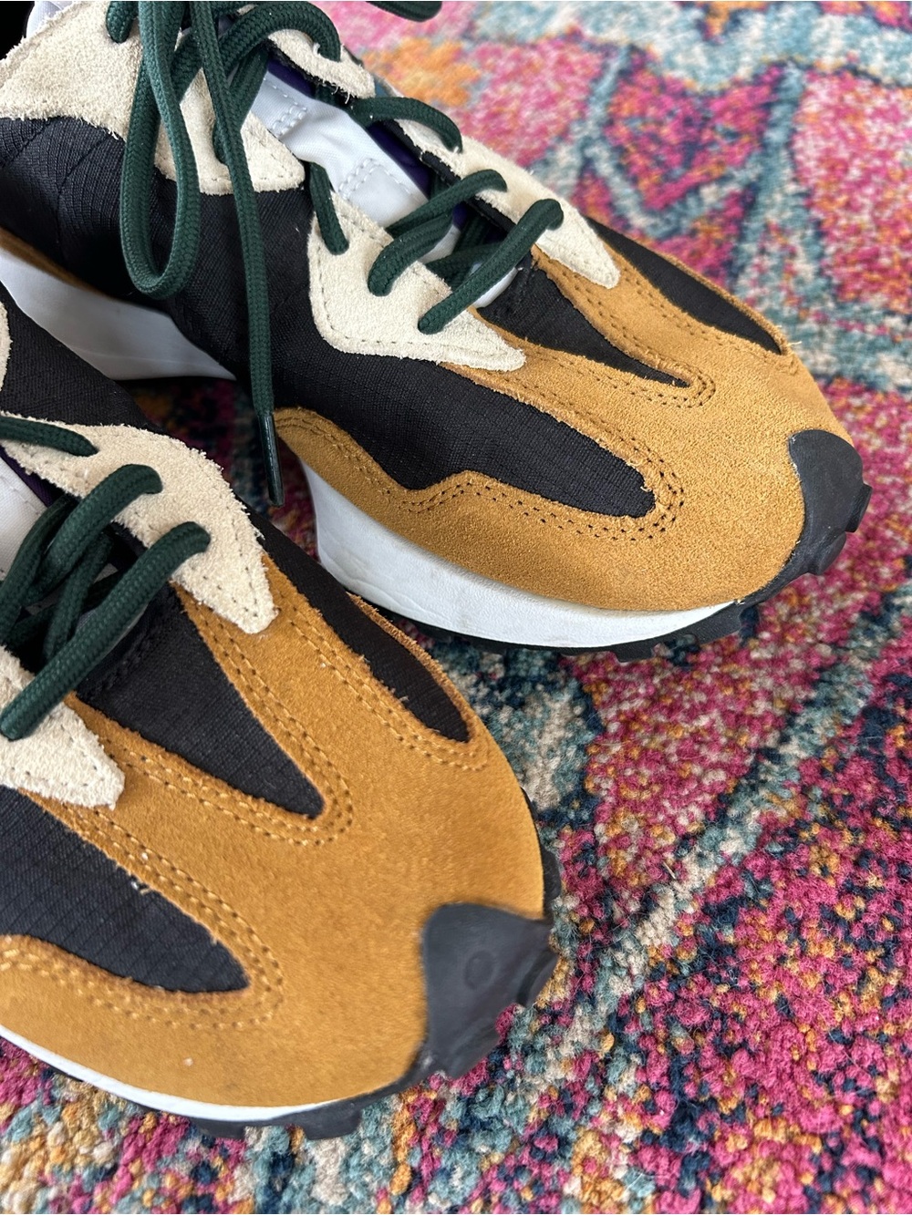 New Balance | Women’s Brown/Teal ‘Workwear Moonstone’ 327 Lace Up Sneakers Sz 10 - Picture 7 of 16
